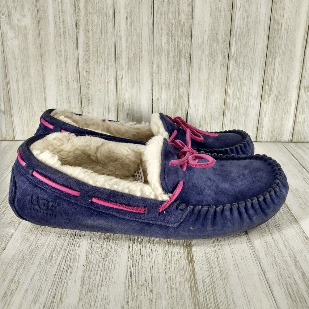 UGG Blue and Pink Women's Moccasins